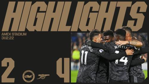 Brighton & Hove Albion – Arsenal Highlights